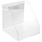 Plymor Clear Acrylic Slanted Front Display Case, 10" x 10" x 10"